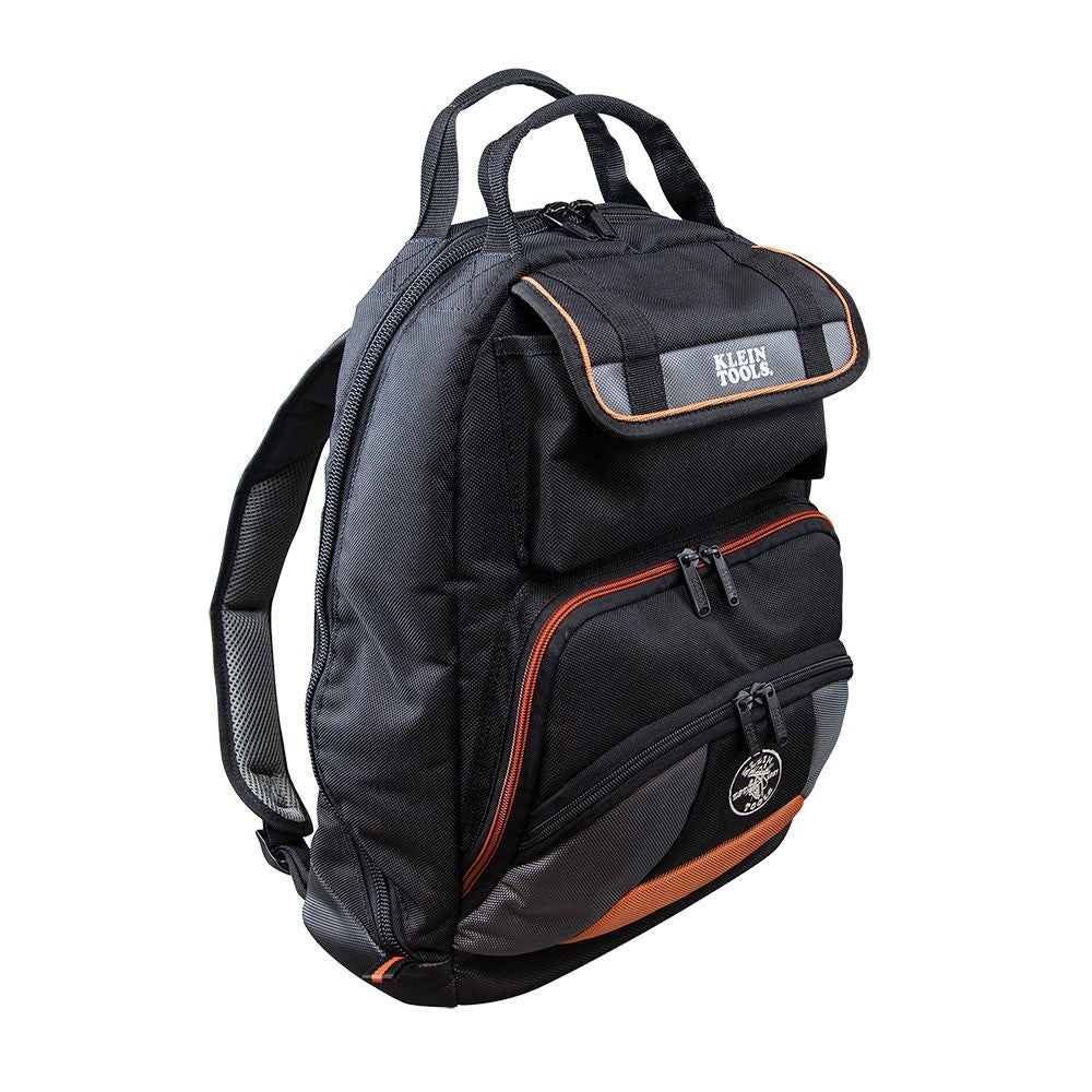 Klein Tools 55475 Tradesman Pro Tool Bag Backpack, 35 Pockets, Black, 17.5"