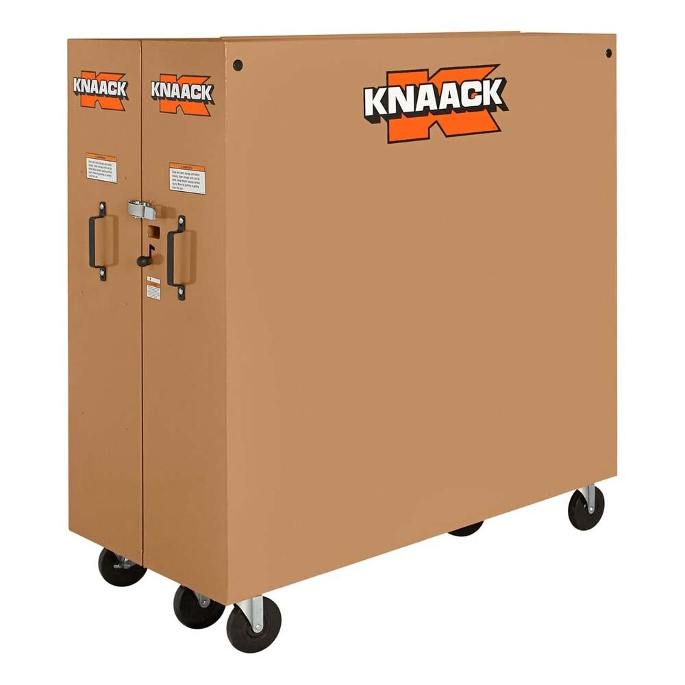Knaack 100-KL 60" x 30" x 65", 60.9 cu ft Model 100 Folding Rolling Tool Cabinet with Padlock and Casters