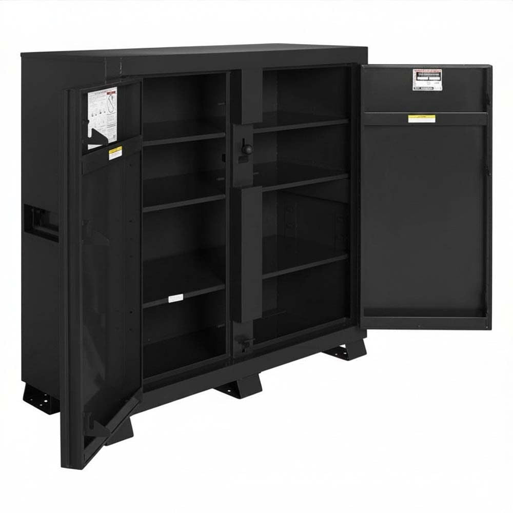 Knaack 109-KL-50NR 47.5 cu ft Model 109 Jobmaster Jobsite Cabinet Locking Tool Storage with Padlock - Black - 3