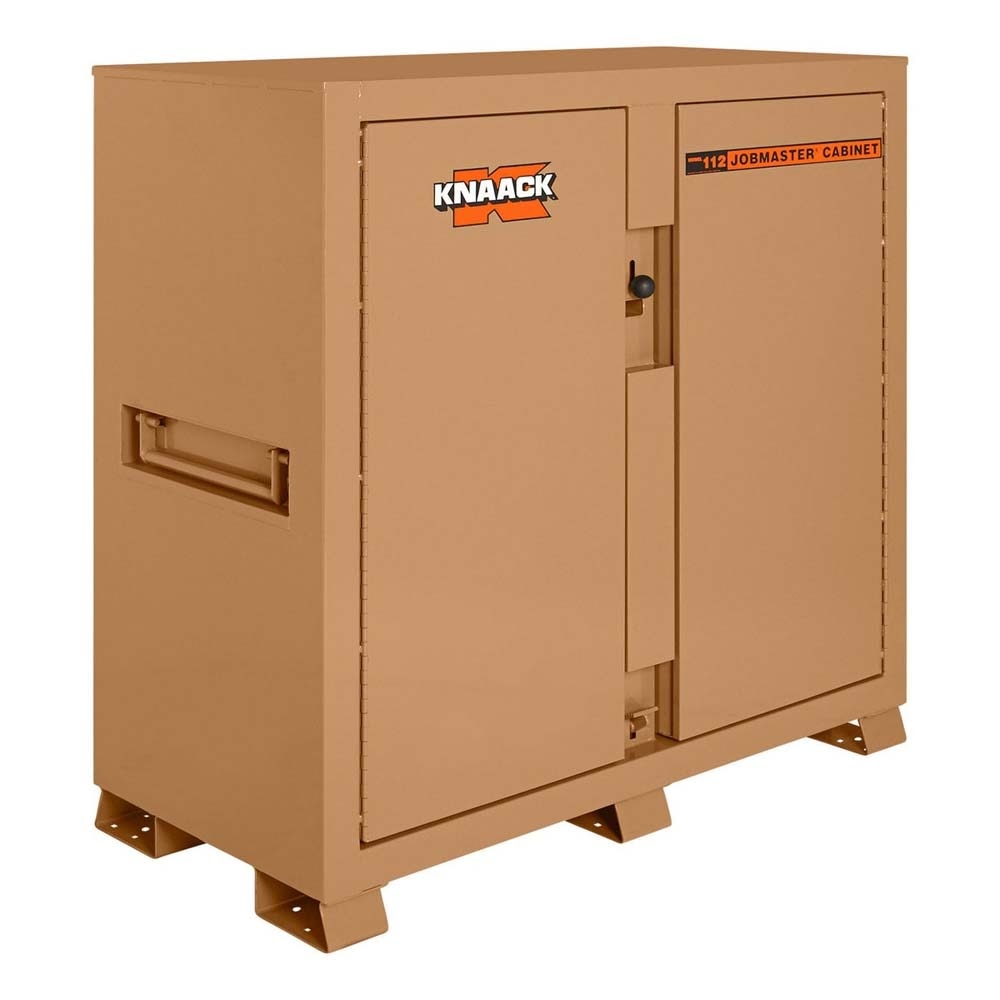 Knaack 112-KL 60" W x 30" D x 60" H, 54.9 cu ft Model 112 Steel Jobsite Storage Cabinet with Padlock