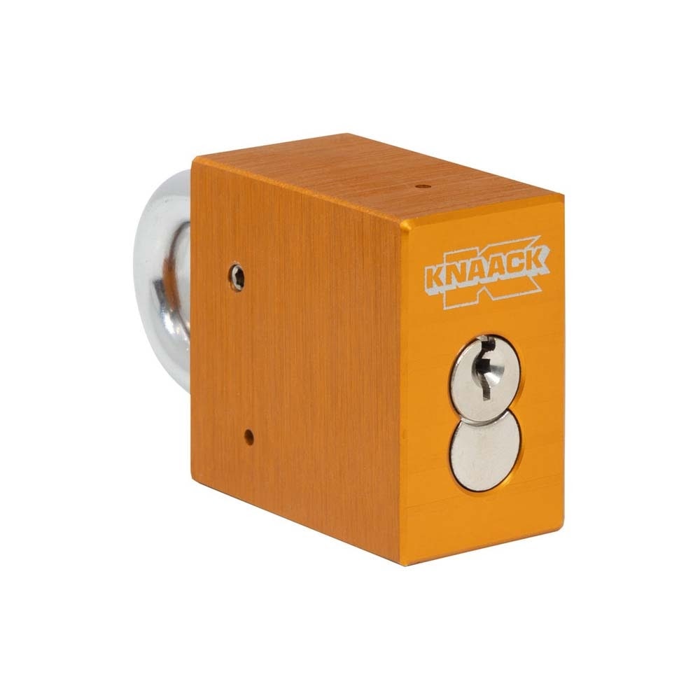 Knaack 4824-KL 48" W x 24" D x 28-1/2" H, 16 cu ft Model 4824 Steel Jobsite Chest Box with Padlock - 3