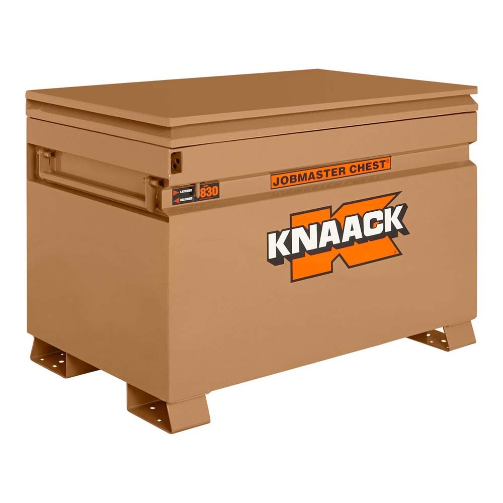 Knaack 4830-KL 48" L x 30" W x 29" H, 25.25 cu ft Model 4830 Steel Jobsite Storage Chest Tool Box with Padlock