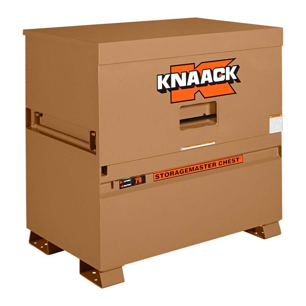 Knaack 79-KL 48" x 30" x 49" Model 79 Steel Piano Jobsite Storage Box with Watchman IV Lock System (Includes 2 Padlocks)