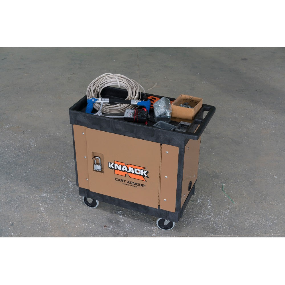 Knaack CA-01 35.9" L x 24.5" W x 20.1" H Cart Armour Mobile Cart Security Steel Paneling for Rubbermaid 4520-88 - 9