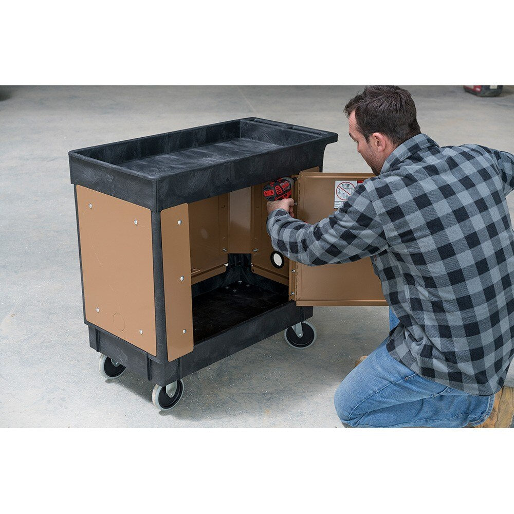 Knaack CA-02 36.25" x 23.75" x 3.5" Cart Armour Mobile Cart Security Paneling for Rubbermaid 9T66-00 and Uline H-2503XX Utility Carts - 7