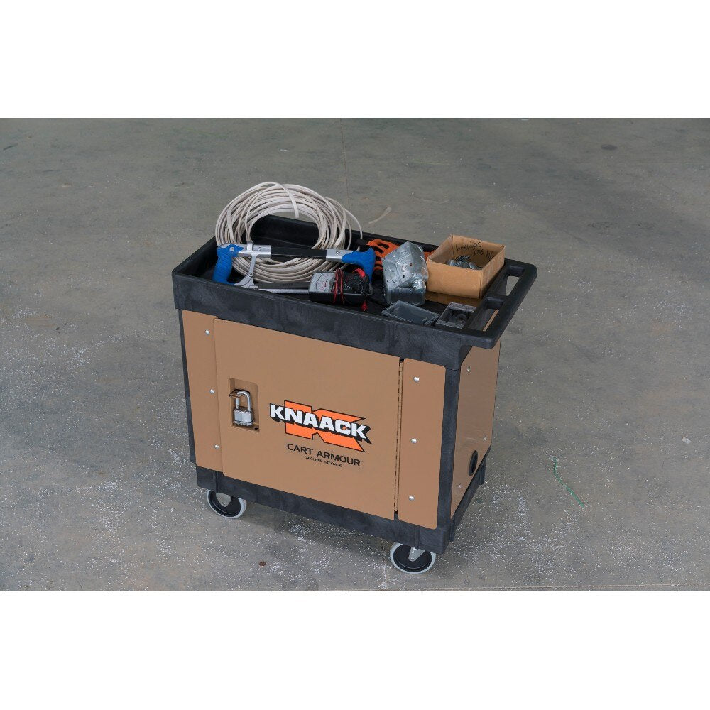 Knaack CA-02 36.25" x 23.75" x 3.5" Cart Armour Mobile Cart Security Paneling for Rubbermaid 9T66-00 and Uline H-2503XX Utility Carts - 9