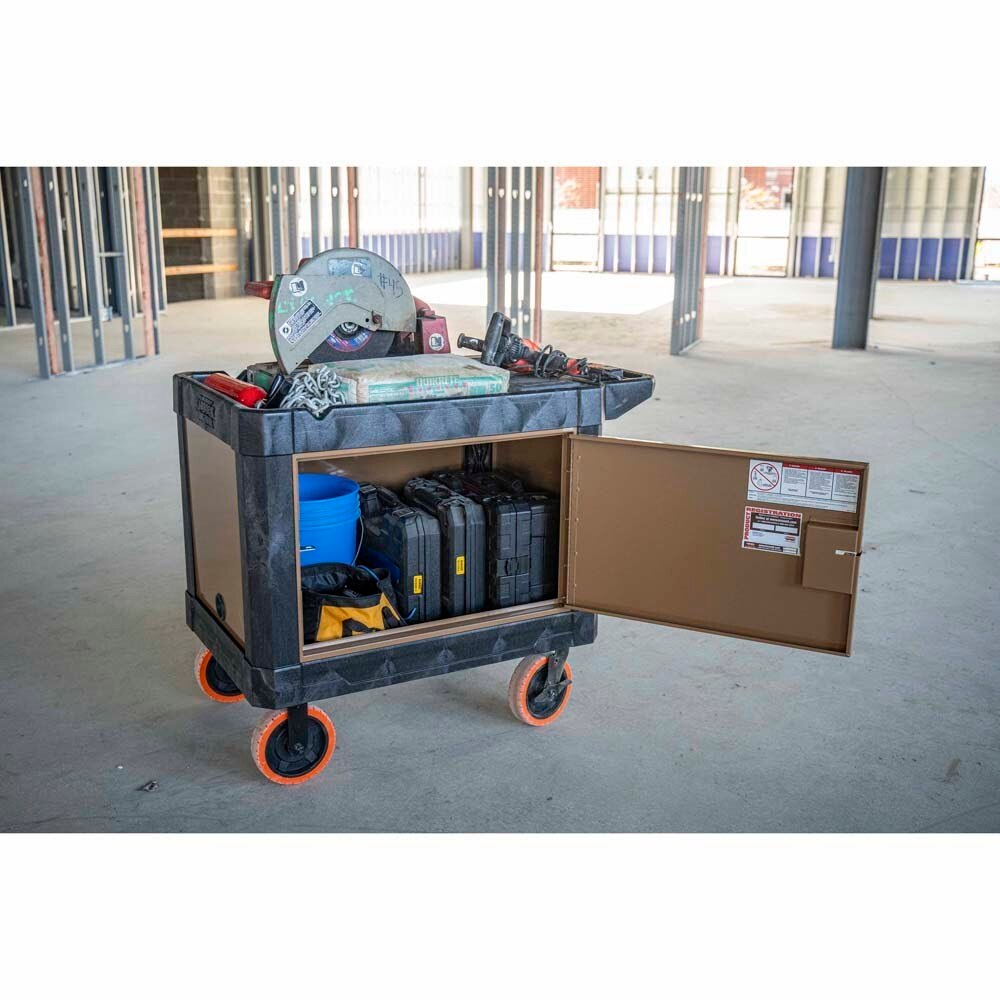 Knaack KAT-01 45.5" x 27" x 37" Armoured Transport Steel Plate Armored Utility Cart 750 lb Load Capacity - 22