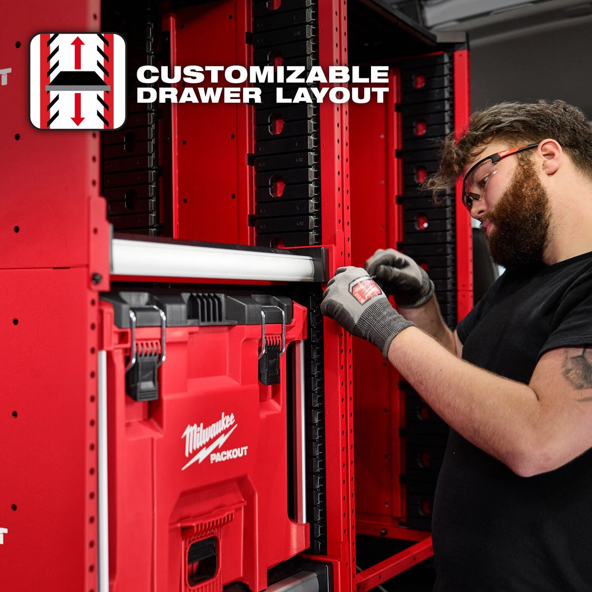 Milwaukee 48-21-8000 PACKOUT Rack Modular Storage System - 9