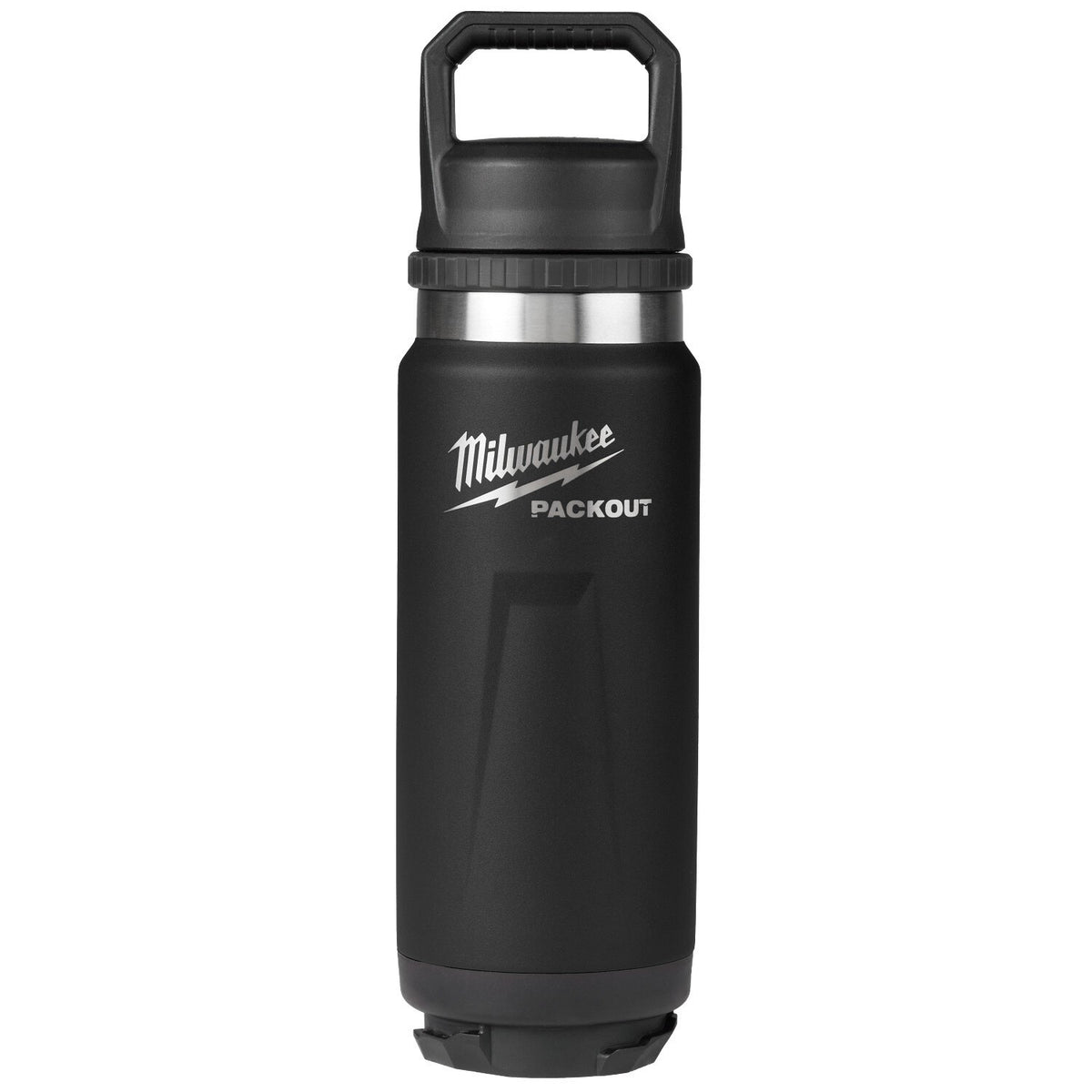 Milwaukee 48-82-8396B PACKOUT 24oz Insulated Bottle with Leakproof Chug Lid Black