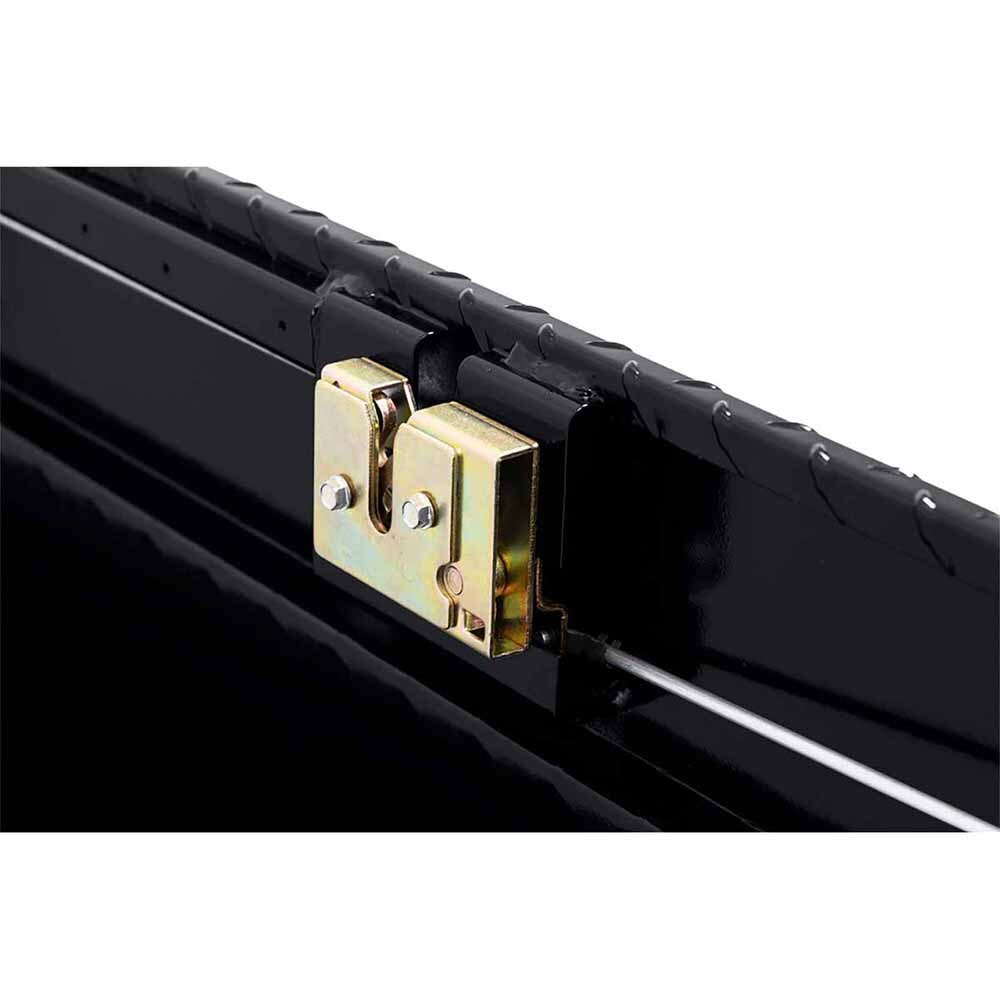 Weather Guard 123-5-03 Model 123-5-03 Saddle Box, Aluminum, Full Deep, Gloss Black, 14.2 Cu. Ft. - 8