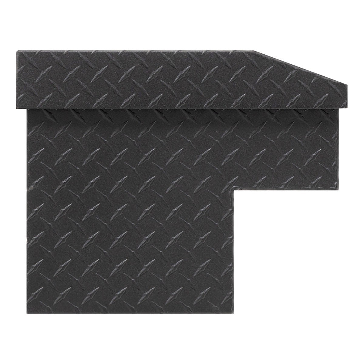 Weather Guard 174-52-03 Model 174-52-03 56" Lo-Side Box, Aluminum, Textured Matte Black, 4.1 Cu. Ft. - 4