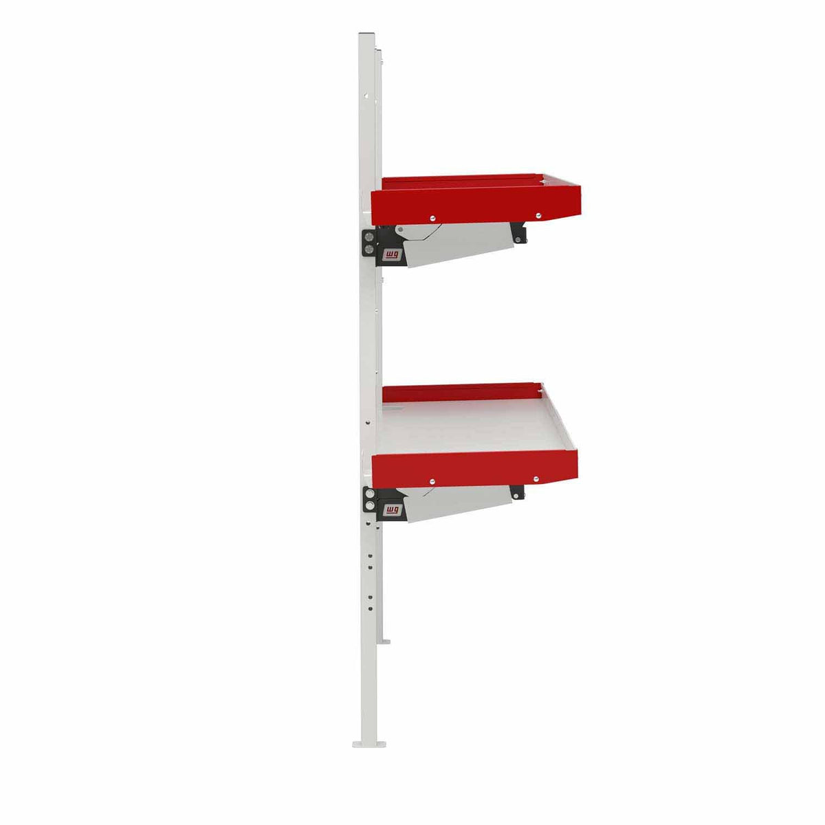 Weather Guard 9548-3-01 Folding Van Shelving Unit with 2 Shelves for Flexible Van Storage - 4