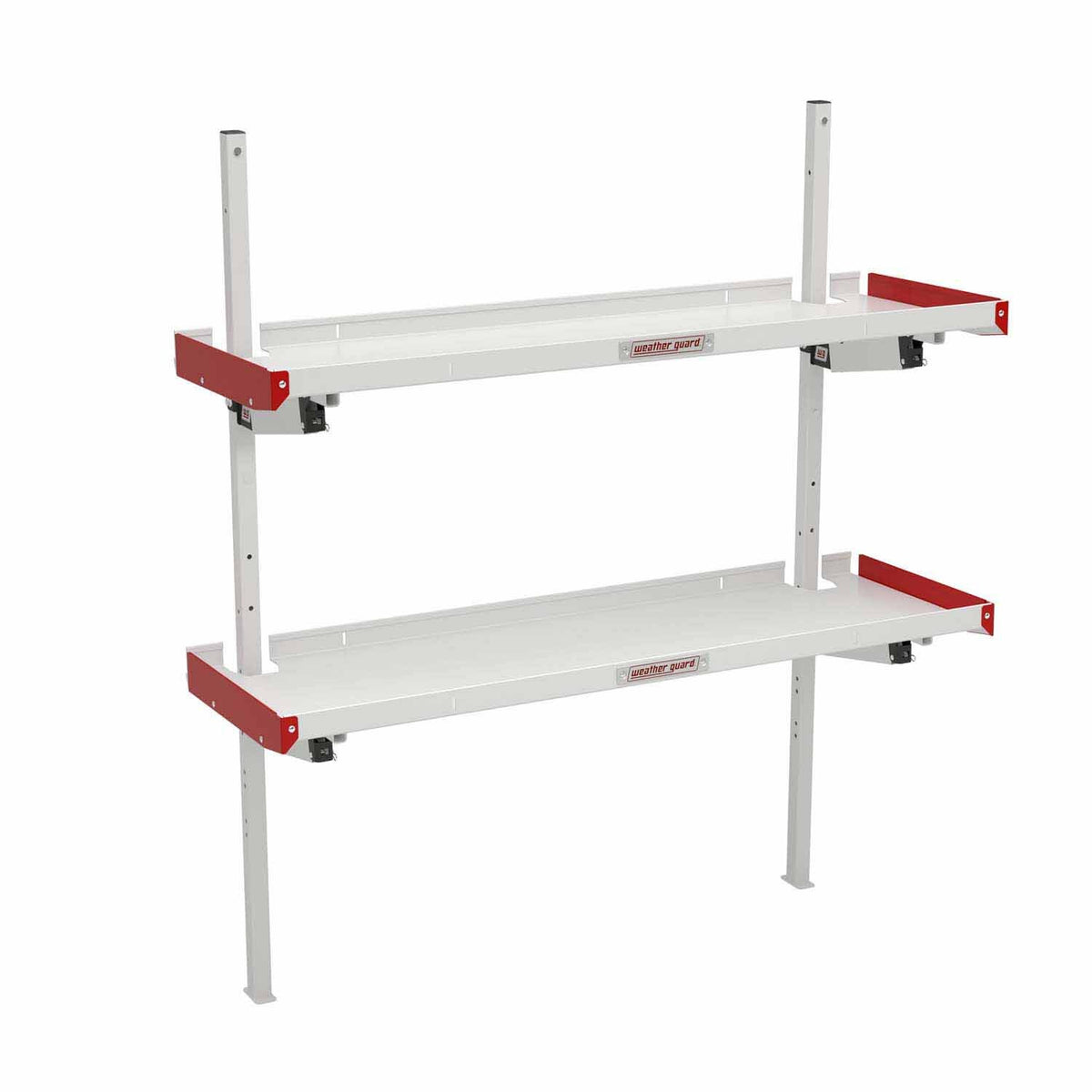 Weather Guard 9560-3-01 Folding Van Shelving Unit with 2 Shelves for Flexible Storage