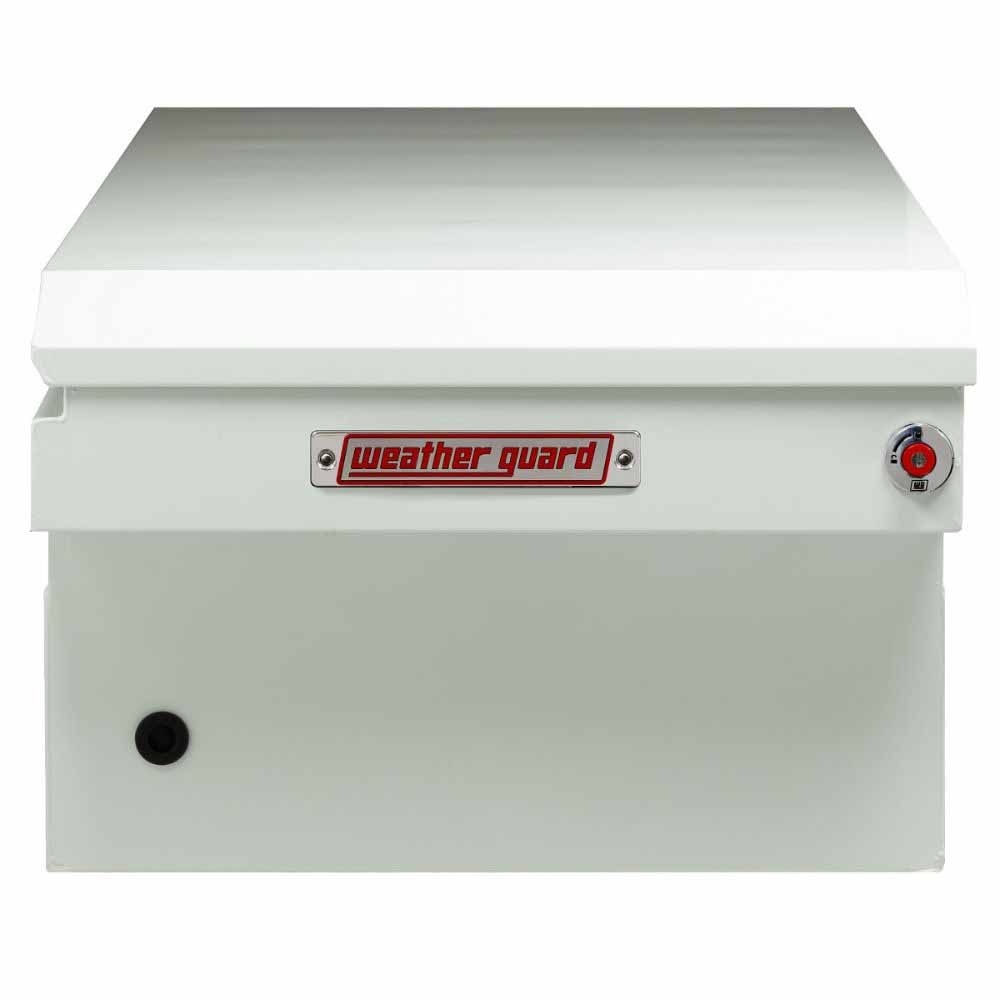 Weatherguard 116-3-04 Saddle Box, Steel, Full Extra Wide, White, 15.5 cu ft - 3