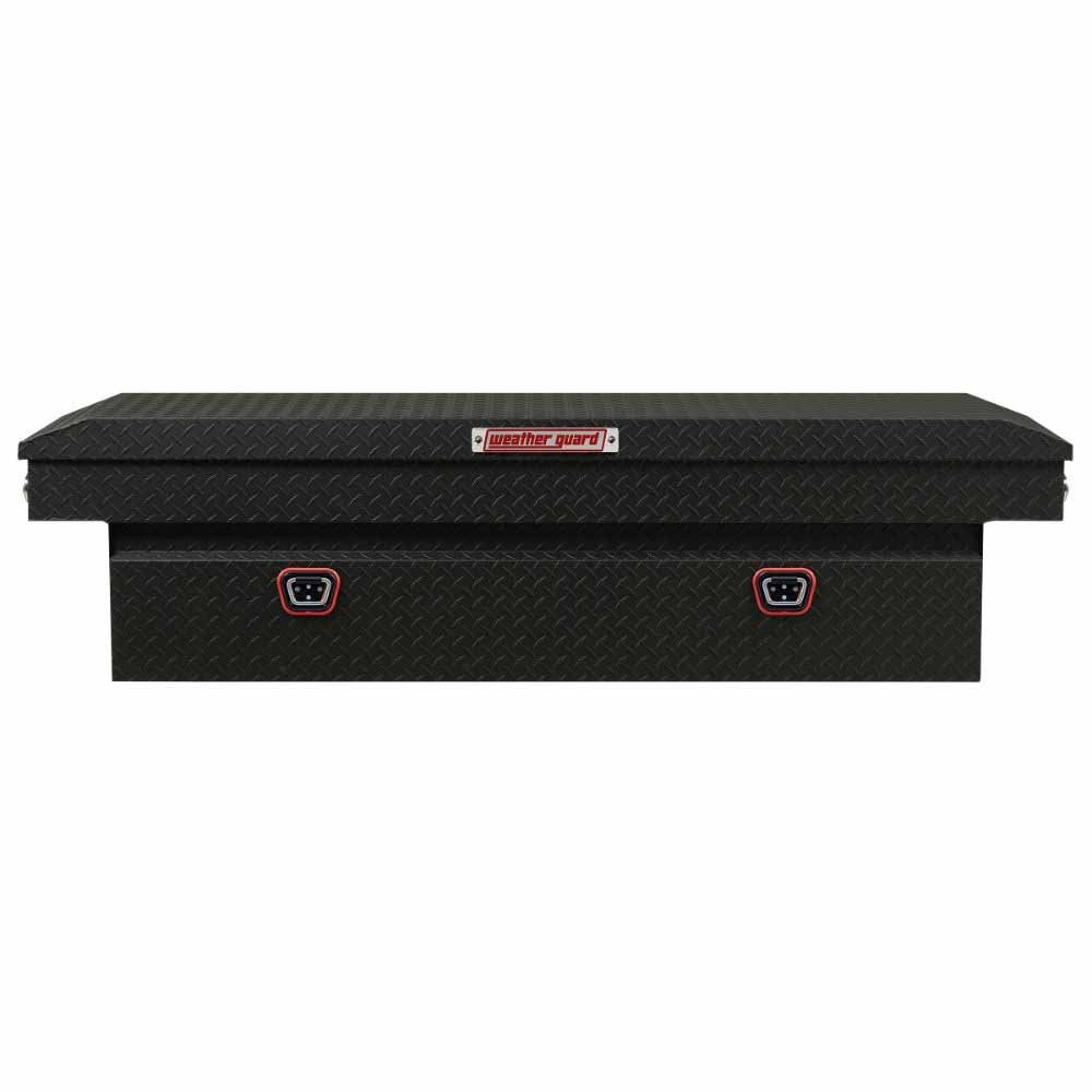 Weatherguard 127-52-04 Saddle Box, Aluminum, Full Standard, Textured Matte Black, 11.0 cu ft - 4