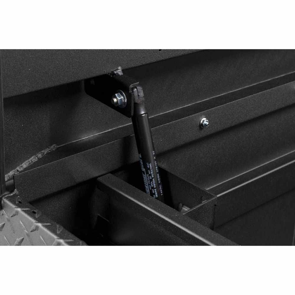 Weatherguard 127-52-04 Saddle Box, Aluminum, Full Standard, Textured Matte Black, 11.0 cu ft - 10
