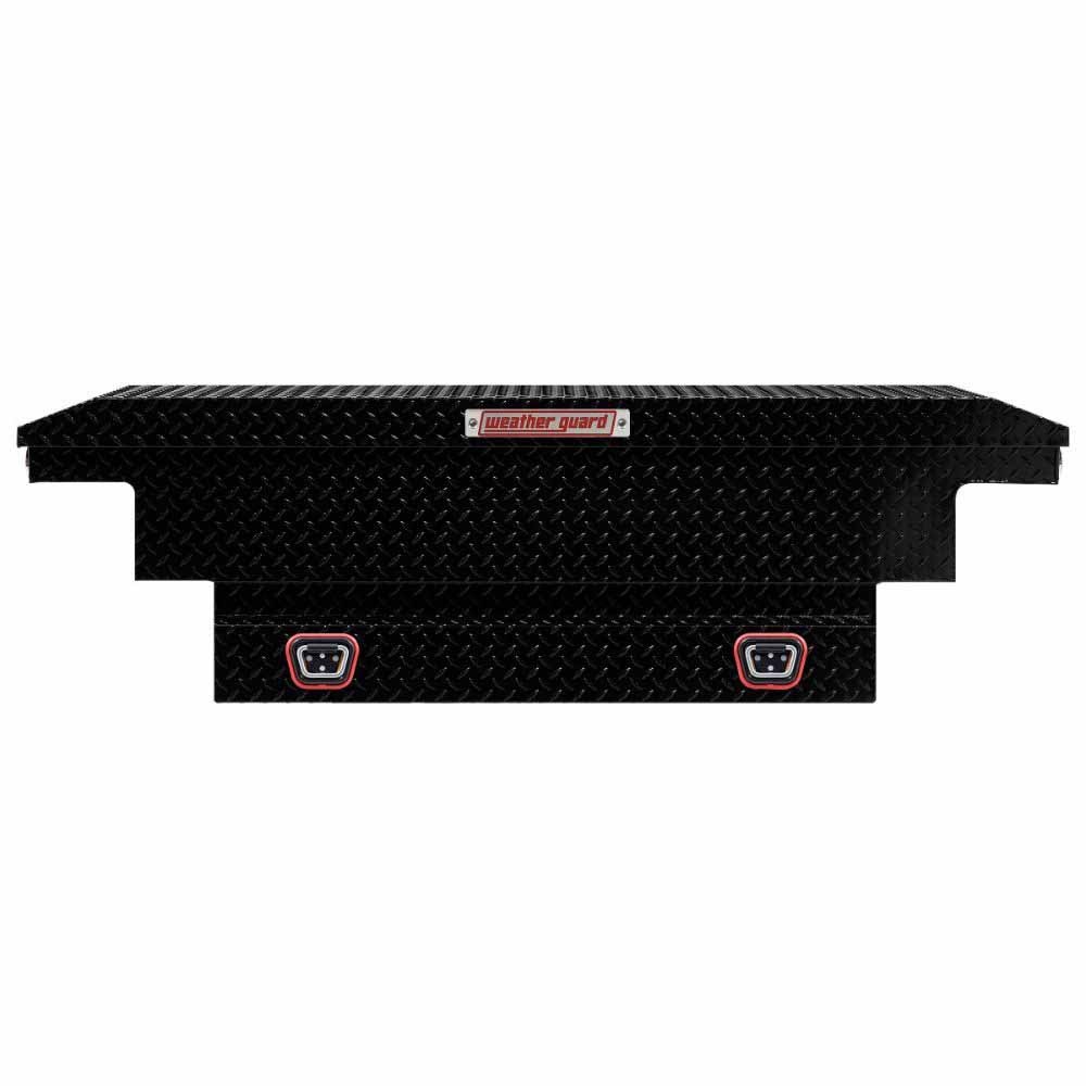 Weatherguard 131-5-04 Saddle Box, Aluminum, Compact Low Profile, Gloss Black, 8.0 cu ft - 3