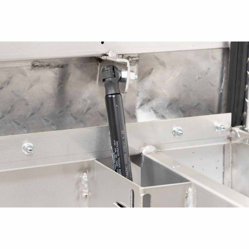 Weatherguard 154-0-04 Saddle Box, Aluminum, Compact, Clear, 7.0 cu ft - 7