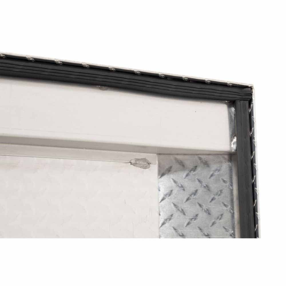 Weatherguard 154-0-04 Saddle Box, Aluminum, Compact, Clear, 7.0 cu ft - 13