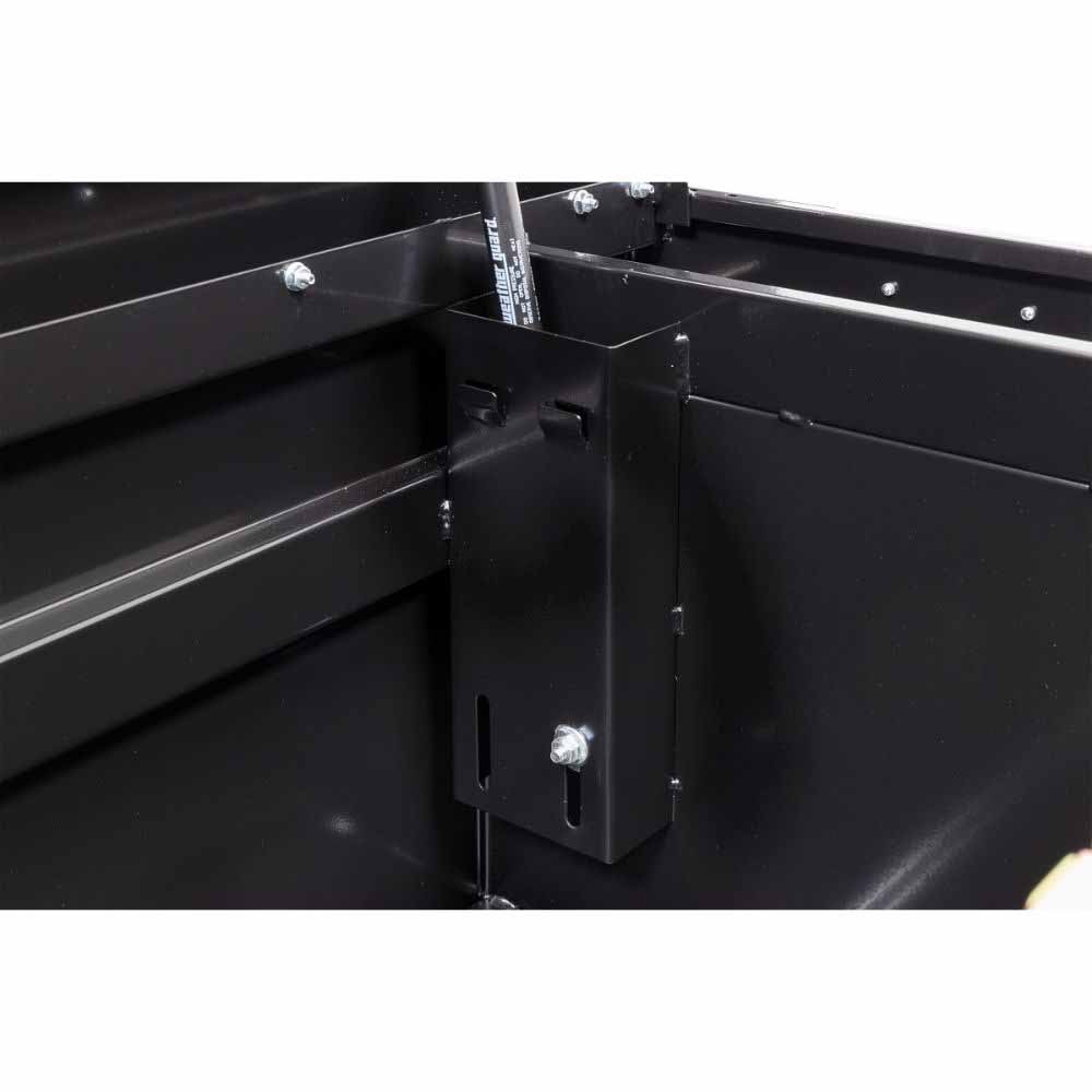 Weatherguard 156-5-04 Saddle Box, Steel, Compact, Gloss Black, 7.0 cu ft - 3