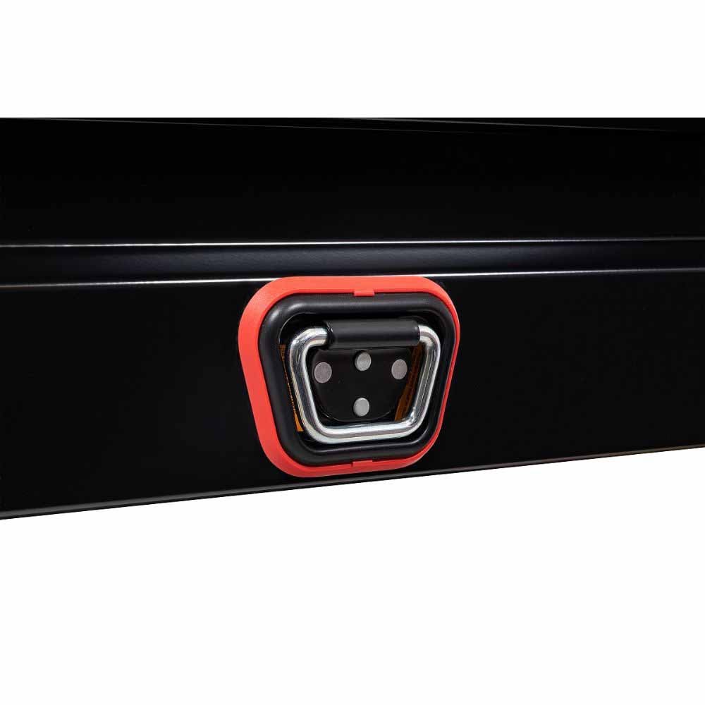Weatherguard 156-5-04 Saddle Box, Steel, Compact, Gloss Black, 7.0 cu ft - 7