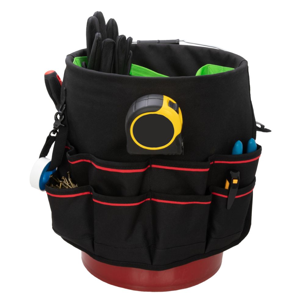 212 Performance BKO29-05 29-Pocket 5-Gallon Bucket Tool Organizer Black;Green;Red - 5