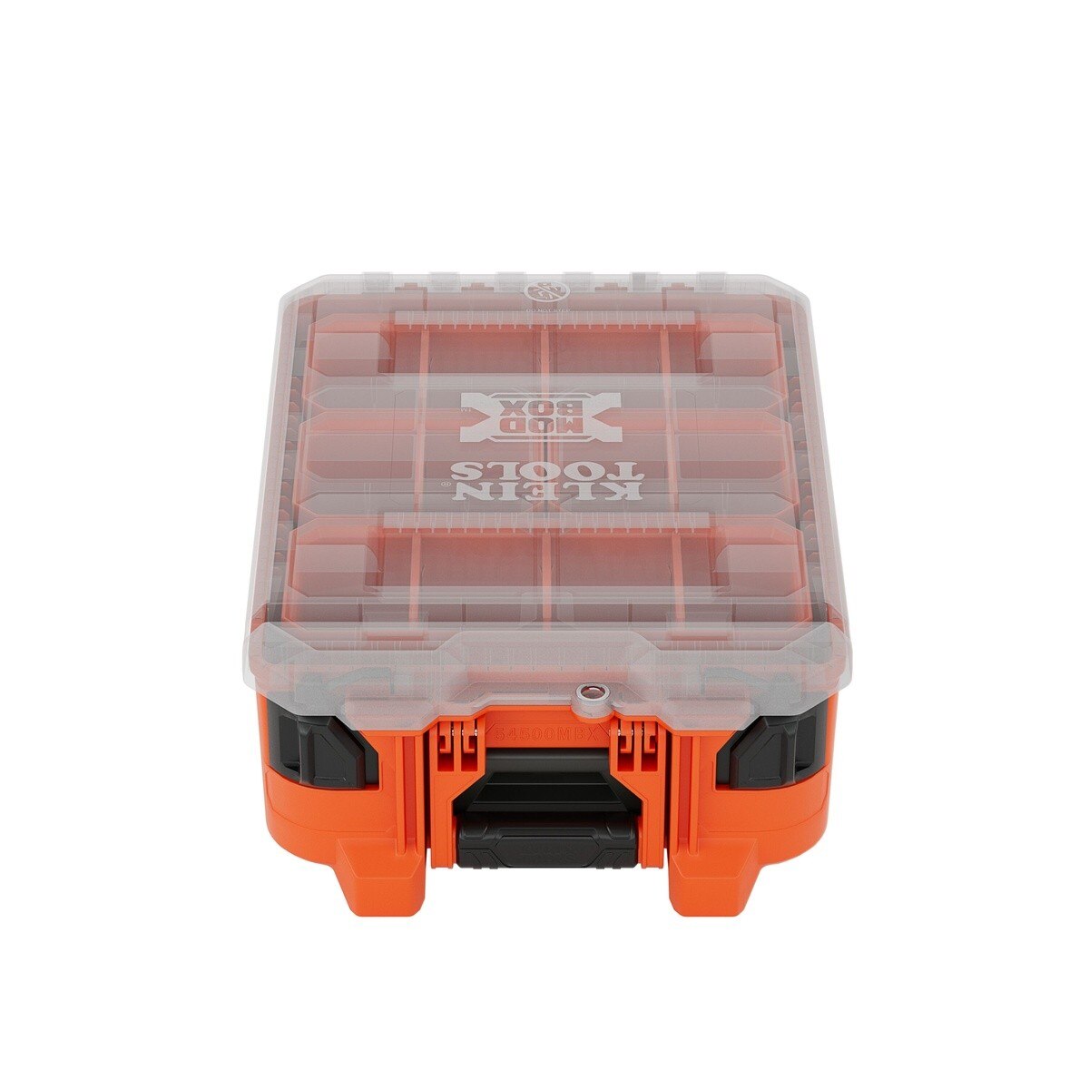 Klein 54500MBX MODbox Half Width Tall Component Box Organizer with Clear Stay-Put Lid IP65 Rated 10.9 in. x 15.5 in. x 5.2 in. (1 Pack)