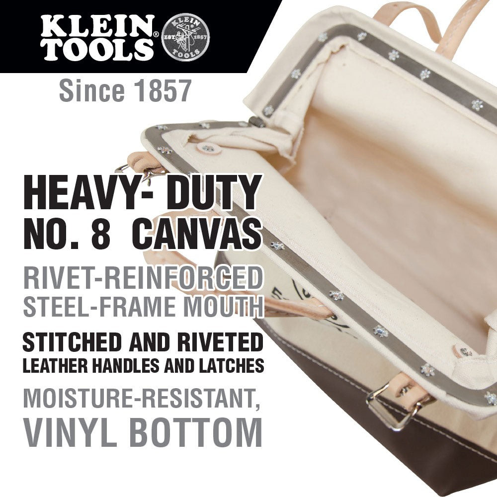 Klein Tools 5102-22 Canvas Tool Bag, 22" - 7