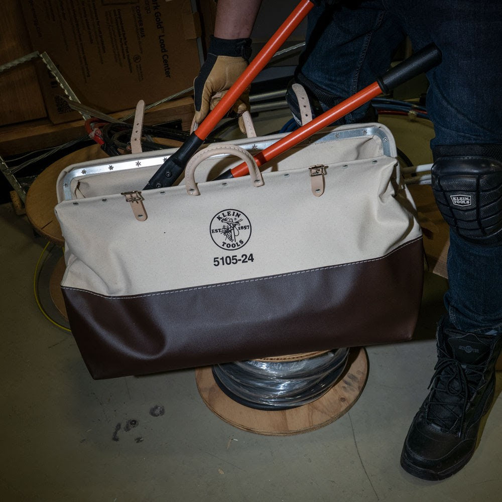 Klein 510524 High-Bottom Canvas Tool Bag, 24" - 9