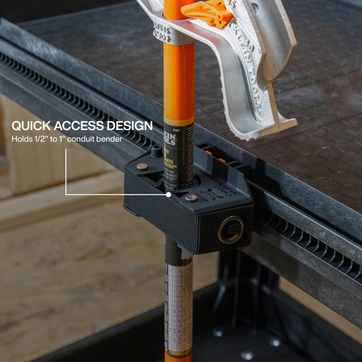 Klein Tools 54852MB MODbox Utility Cart Conduit Bender Holder 1/2 to 1 in Capacity (2 Pack) - 5