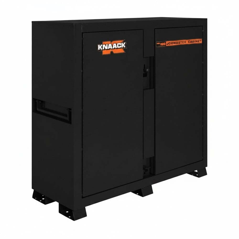 Knaack 109-KL-50NR 47.5 cu ft Model 109 Jobmaster Jobsite Cabinet Locking Tool Storage with Padlock - Black