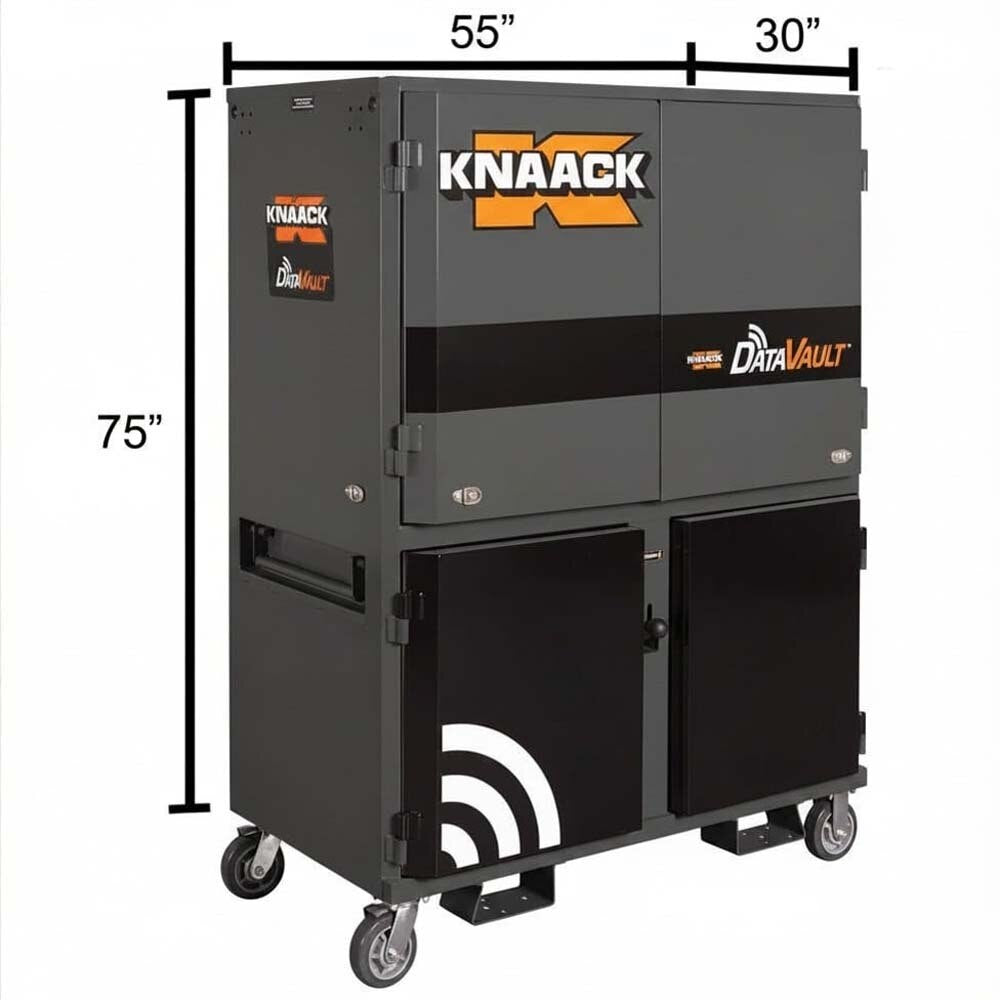 Knaack 118-01-KL-50NR 55" x 30" x 75" Model 118-01 DataVault Mobile Digital Plan Station - Black - 2