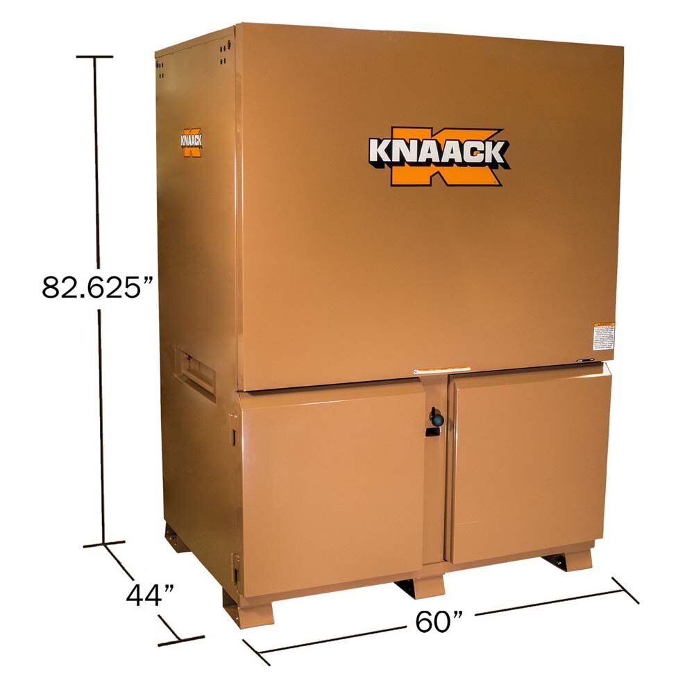 Knaack 118-M-KL 39.3 x 26.79 x 48.25" DataVault Mobile Digital Plan Station Jobsite Box with 32" Monitor and 4 GFCI Outlets (2 Pack) - 3