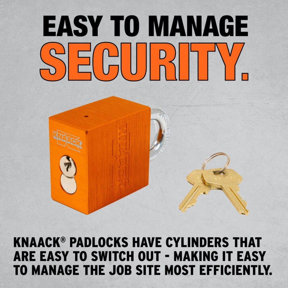 Knaack 2KL High Security Padlocks for Job Boxes (2 Pack) - 3