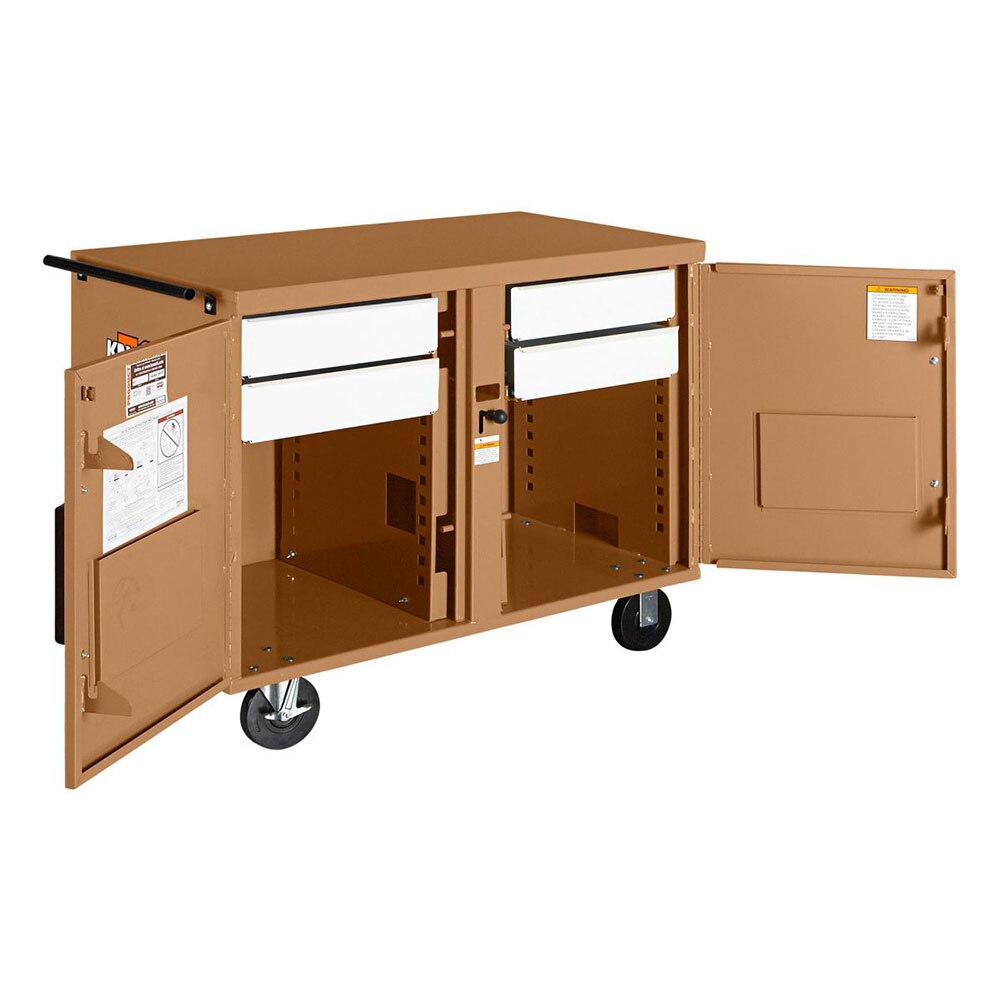 Knaack 45 STORAGEMASTER Rolling Workbench with Drawers and Caster Set (1,000 lb Load) - 2