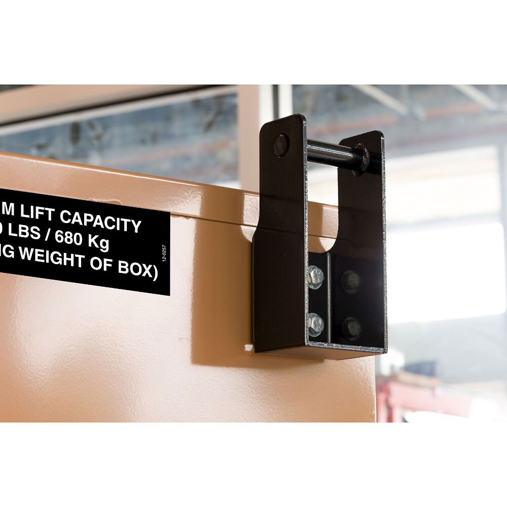 Knaack 497  14" x 8" x 9" Crane Lift Kit 2500 lb Capacity Steel Lift Brackets (4 Brackets) - 3