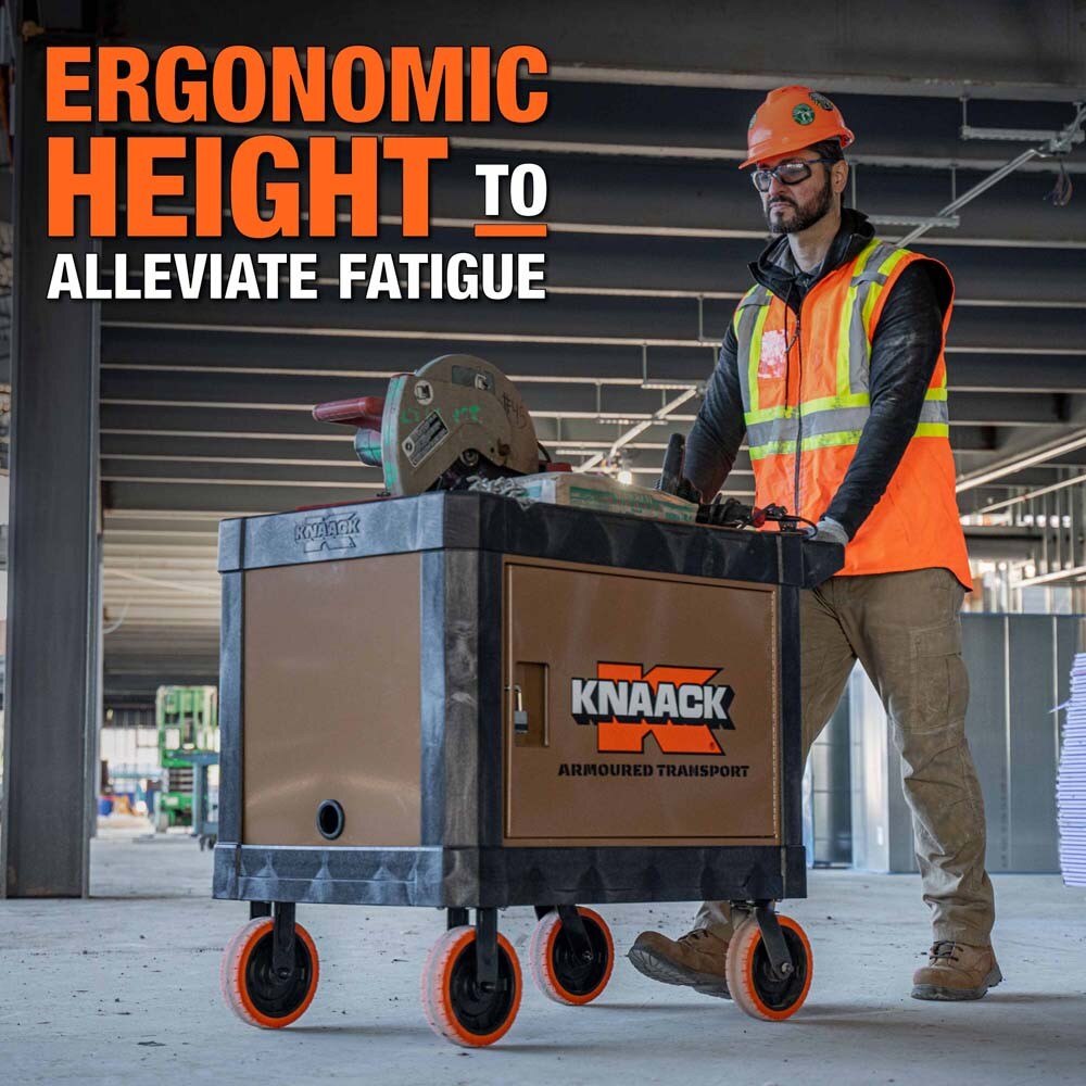 Knaack KAT-01  45.5" x 27" x 37" Armoured Transport Steel Plate Armored Utility Cart 750 lb Load Capacity - 15