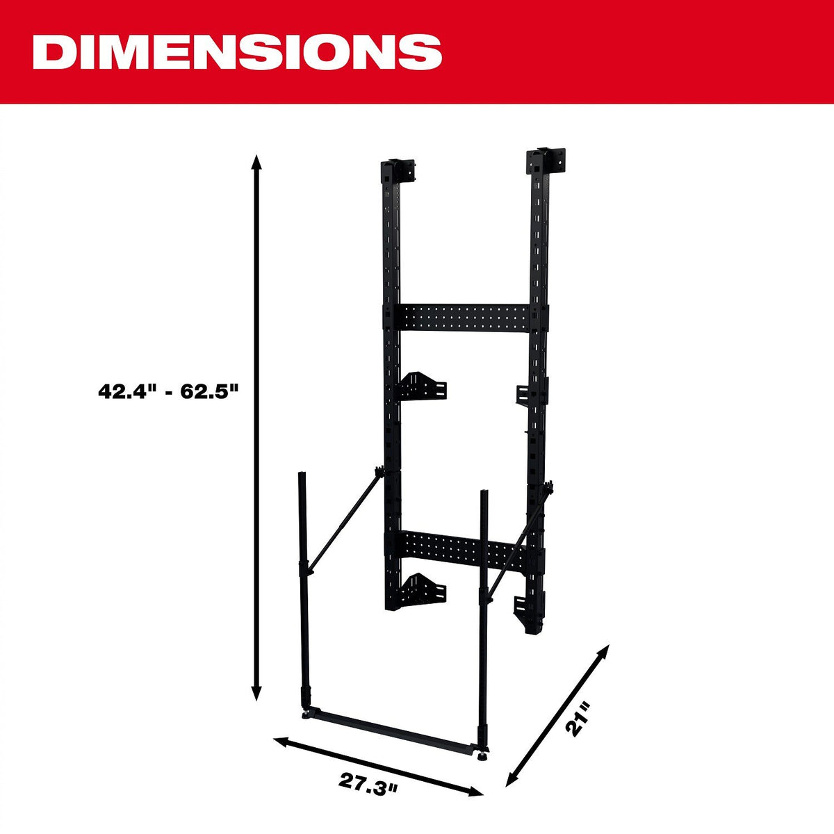 Milwaukee 48-21-8010 PACKOUT Rack Frame for Modular Storage System - 5