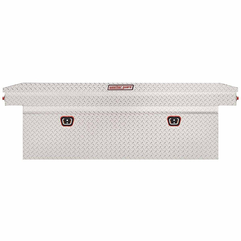 Weather Guard 123-0-03 Model 123-0-03 Saddle Box, Aluminum, Full Deep, Clear, 14.2 Cu. Ft. - 2