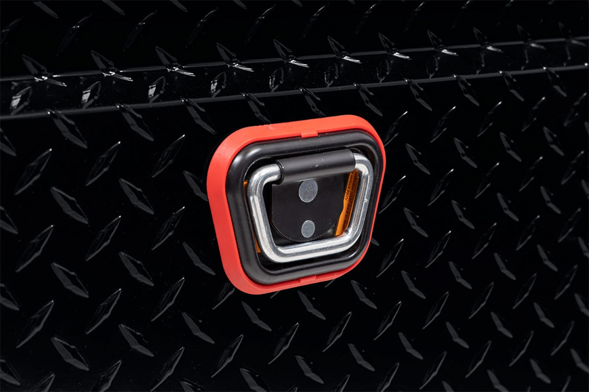 Weather Guard 123-5-03 Model 123-5-03 Saddle Box, Aluminum, Full Deep, Gloss Black, 14.2 Cu. Ft. - 10