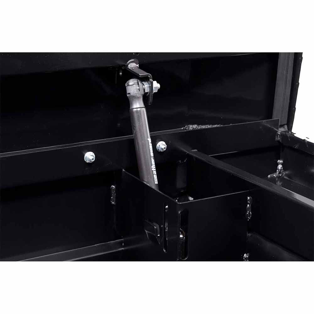 Weather Guard 123-5-03 Model 123-5-03 Saddle Box, Aluminum, Full Deep, Gloss Black, 14.2 Cu. Ft. - 6