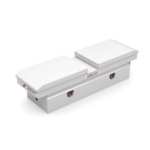 WEATHER GUARD 125-3-04 Gull Wing Steel Crossover Truck Tool Box, Full Size, 11.3 cu ft (White)