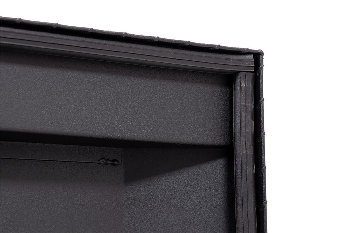 Model 131-52-03 Saddle Box, Aluminum, Textured Matte Black - 12