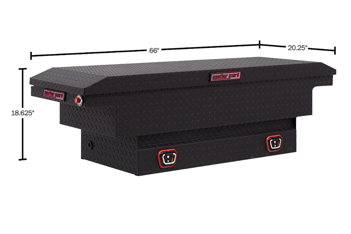 Model 131-52-03 Saddle Box, Aluminum, Textured Matte Black - 14