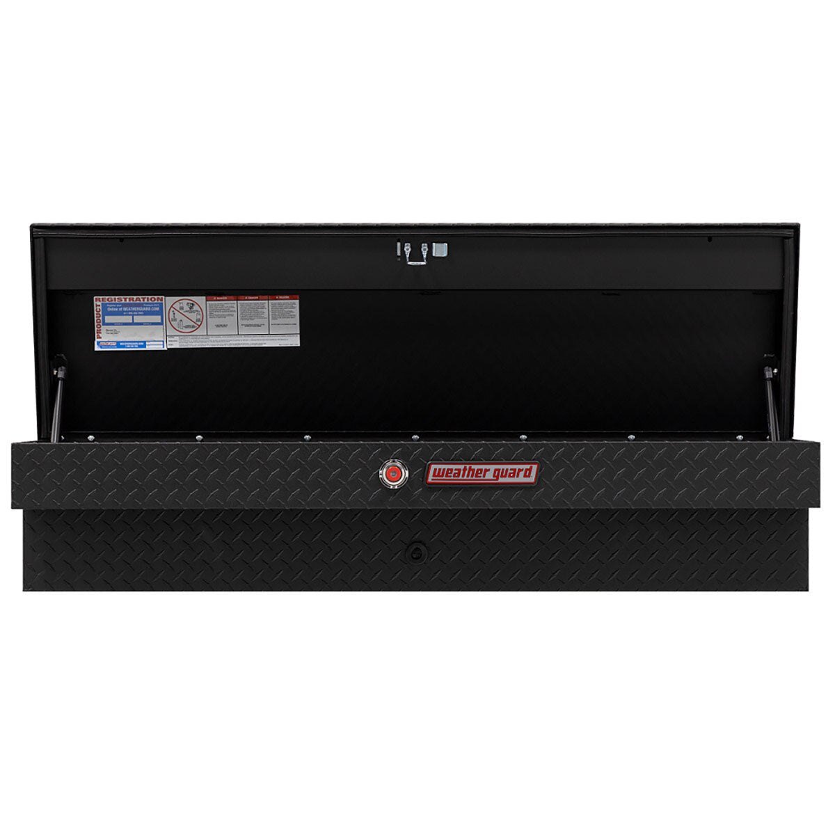 Weather Guard 174-52-03 Model 174-52-03 56" Lo-Side Box, Aluminum, Textured Matte Black, 4.1 Cu. Ft.