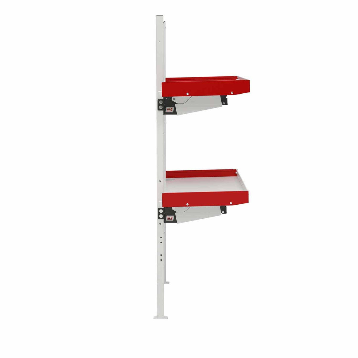 Weather Guard 9536-3-01 Folding Van Shelving Unit with 2 Shelves for Flexible Van Storage - 6