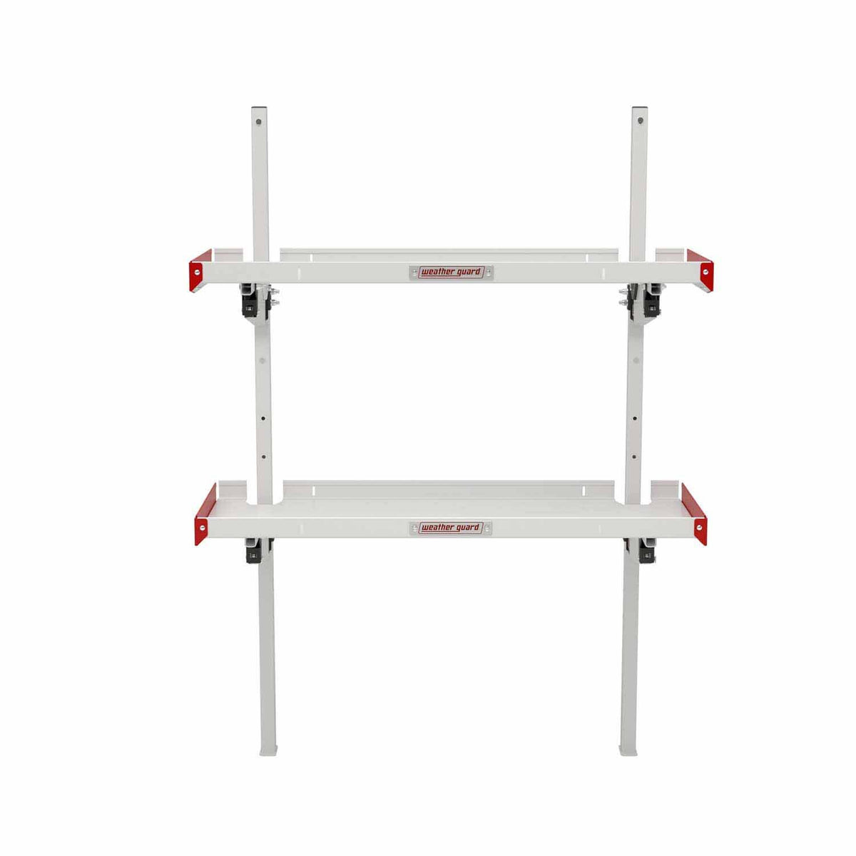 Weather Guard 9548-3-01 Folding Van Shelving Unit with 2 Shelves for Flexible Van Storage - 6