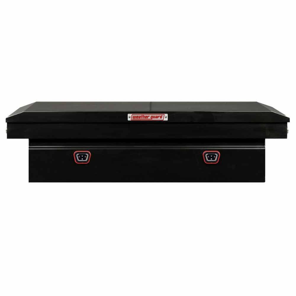 Weatherguard 116-5-04 Saddle Box, Steel, Full Extra Wide, Gloss Black, 15.5 cu ft - 4