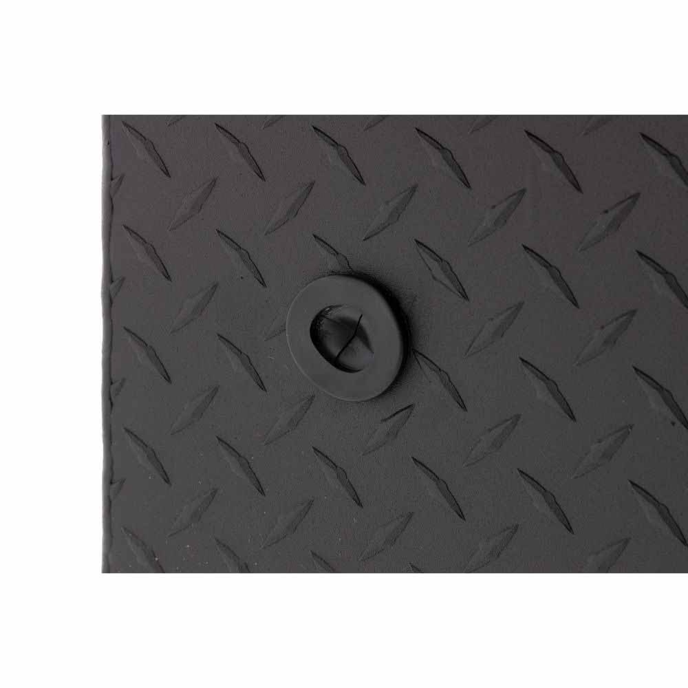 Weatherguard 121-52-04 Saddle Box, Aluminum, Full Low Profile, Textured Matte Black, 11.0 cu ft - 12