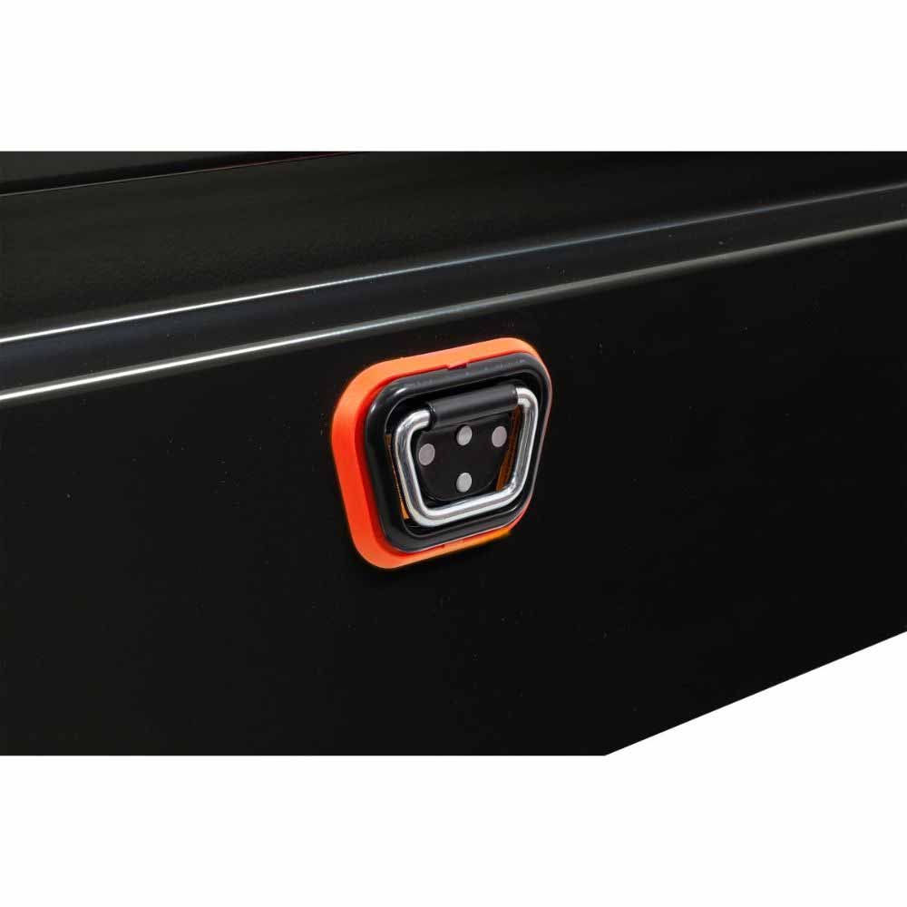 Weatherguard 126-5-04 Saddle Box, Steel, Full Standard, Gloss Black, 11.0 cu ft - 11